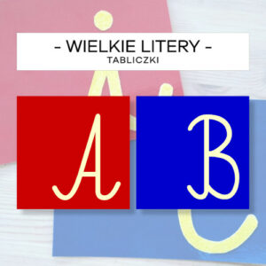 Wielkie litery - tabliczki do szorstkiego alfabetu