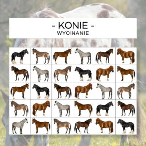 Konie - wycinanie