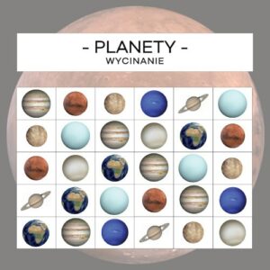Planety - wycinanie