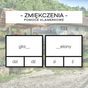 Zmiękczenia - pomoce klamerkowe