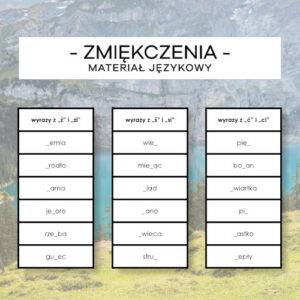 Zmiękczenia - dyktando