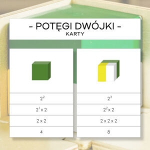 Kostka potęgi dwójki - karty