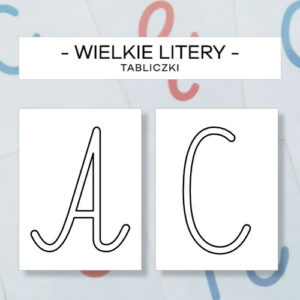 Wielkie litery - tabliczki do wyklejania