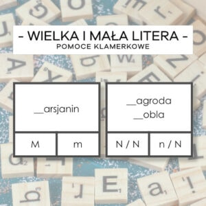 Wielka i mała litera - pomoce klamerkowe