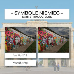 Niemcy - symbole - karty trójdzielne 20 szt.