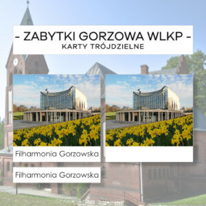 Zabytki Gorzowa Wielkopolskiego - karty trójdzielne 12 szt.