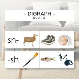 Digrahp - th, ch, sh  - karty