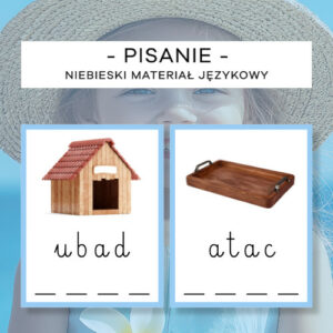 Niebieski Materiał - Rozsypanka literowa 2