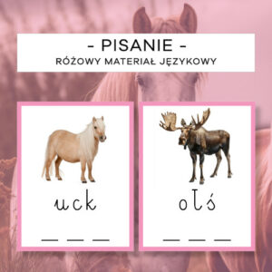 Różowy Materiał - Rozsypanka literowa 2