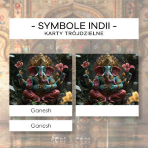 Indie - symbole - karty trójdzielne 20 szt.