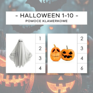 Halloween 1-10 - pomoce klamerkowe