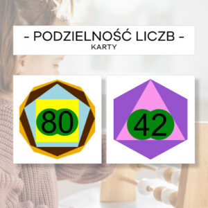 Podzielność liczb - karty do maty