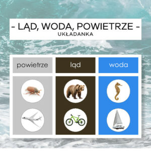 Ląd, woda, powietrze - układanki
