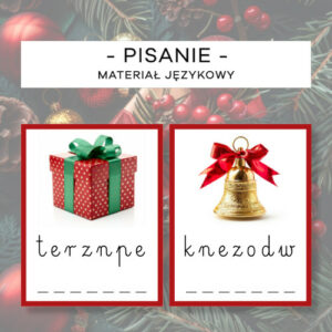 Materiał Językowy - Rozsypanka literowa - Boże Narodzenie