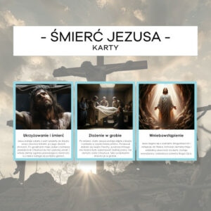 Śmierć Jezusa - linia czasu - karty 16 szt.