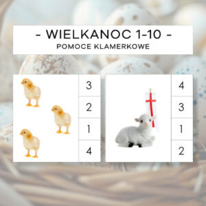 Wielkanoc 1-10 - pomoce klamerkowe