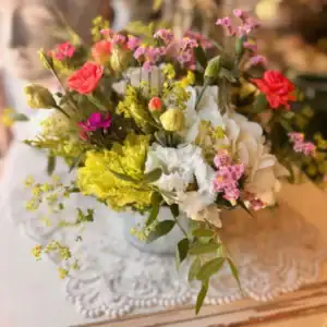 Petit bouquet pétillant — Jaune & fuchsia