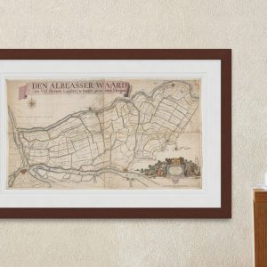 Alblasserwaard en Vijfheerenlanden 1681 Van Nispen ingelijst