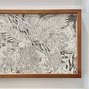 中村雅奈 ドローイング「くさのなか」