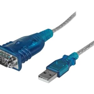 Cable USB a VGA compatible con computadoras y monitores, ideal para conectividad y accesorios de PC, tecnología confiable para transferir datos entre dispositivos de escritorio y portátil.
