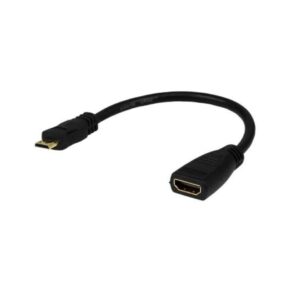 Cable adaptador HDMI a HDMI macho a hembra para conexión de pantallas y dispositivos electrónicos. Compatible con televisores, monitores y consolas. Calidad garantizada por PC Market.