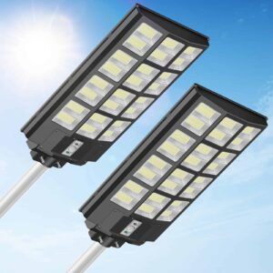 Lámpara solar LED de 4000W para iluminación exterior eficiente y ecológica, ideal para áreas públicas, parques y calles. Alta potencia y durabilidad con tecnología solar avanzada.