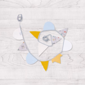 Bandierine decorative multicolor Map