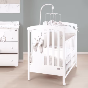 Letto legno bianco con decoro Dream