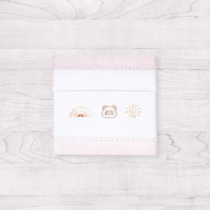 Set lenzuolino 3 pezzi per culla e carrozzina Arcobaleno