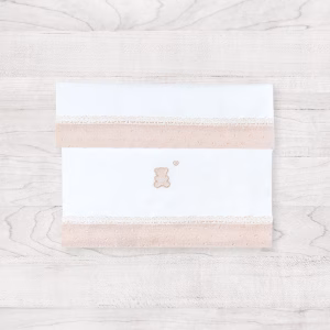 Set lenzuolino 3 pezzi per culla e carrozzina Piuma