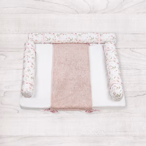 Fasciatoio tessile Fiori per prolunga comò Demì