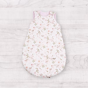 Sacco notte Small Fiori in cotone 0-6 mesi