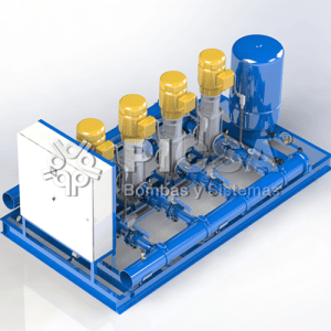 Paquete Hidroneumático con Bombas Verticales Multi Etapas