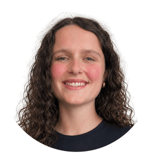 Portret van Lotte Allegaert, sportkinesitherapeute bij ProAktiv. in Haacht