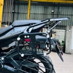 Pannier Stay & Top Rack for Bajaj Dominar 250 / 400 (Heavy-Duty Steel | Touring Ready | Bolt-On Fit | Without Box)