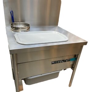 Quality Industries 38"Table w/Sifter&Backpanel,120V RH