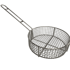 Quality Industries Fry Basket, Stainless Steel, Round, 254mm Diameter, 79mm Height