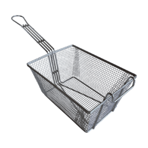 Quality Industries Basket, Fryer, 10.6" x 7.75" x 5.3" Basket Size, Stainless Steel, (676-16) - Commercial Kitchen Appliance