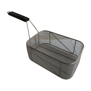 Fry Basket, Stainless Steel, Rounded Corners, 295x200x125 (mm)