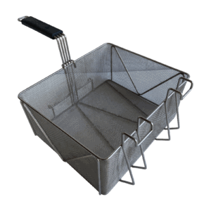 Fry Basket, Stainless Steel, Black Handle, 295x350x155 (mm)