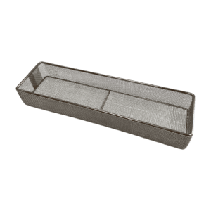 Quality Industries Parts Washing Basket, Open, for Ultrasonic Cleaner, Stainless Steel, 360x100x55 (mm)