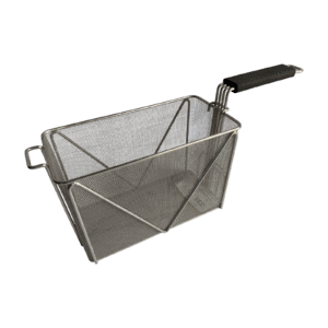Quality Industries Pasta Basket, Stainless Steel, Black Handle, 300x150x195 (mm)