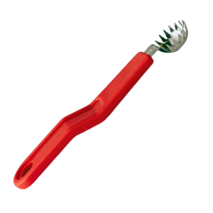 Quality Industries Red Coring Tool - 4.5in Plastic Handle, Stainless Steel End | Precision Kitchen & Workshop Essential