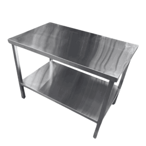 Quality Industries Table with Bottom Shelf, 48" x 30" x 36", Stainless Steel - Commercial Kitchen Appliance