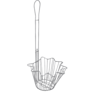 Quality Industries Basket, Fryer for Taco Salad Bowl, 7.7" x 6.9" x 5" Basket Size, Stainless Steel - Commercial Kitchen Appliance