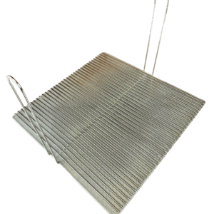 Quality Industries Stainless Steel Sediment Tray, 455mmx455mm (18"x18"), Flat Bottom Grid, Two Handles