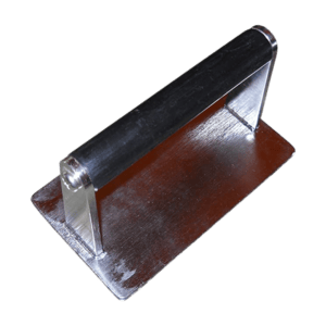 Steak Weight, Stainless Steel, Black Handle, ~3lb, 7"x4"