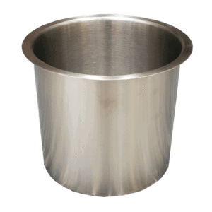 Quality Industries Waste Chute, Stainless Steel, Circular, 145mm (5.7in) Diameter, 120mm Height (4.7in)