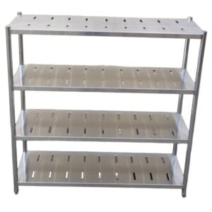 Quality Industries Shelves, Stainless Steel, Punched, 1200x480x1500mm, ~47.25x19x59in