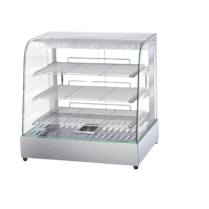 Quality Industries 26" Heated Display Case - Stainless Steel & Glass, 120V, 1500W